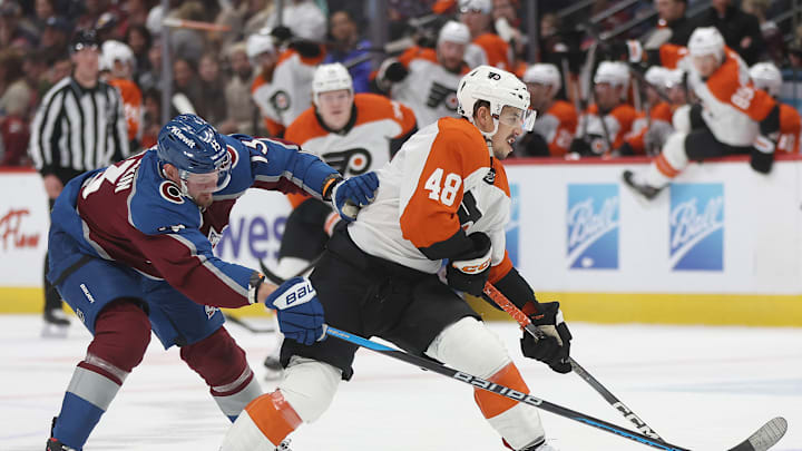 Morgan Frost has been playing with more assertiveness since a meeting with his head coach. He has seven points in his last six games.