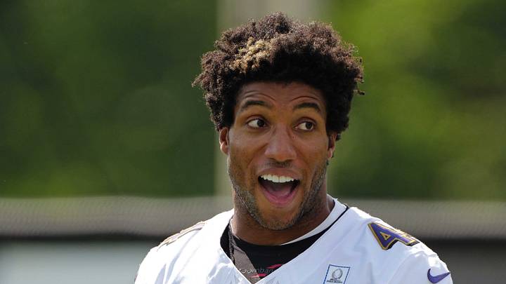 Jul 29, 2026; Ownings Mills, MD, USA; Baltimore Ravens cornerback Marlon Humphrey (44) during practice at the Under Armour Performance Center. Mandatory Credit: Mitch Stringer-Imagn Images Jul 29, 2026; Ownings Mills, MD, USA; Baltimore Ravens cornerback Marlon Humphrey (44) during practice at the Under Armour Performance Center. Mandatory Credit: Mitch Stringer-Imagn Images