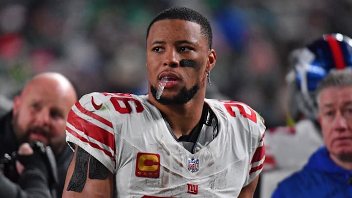 New York Giants running back Saquon Barkley (26)
