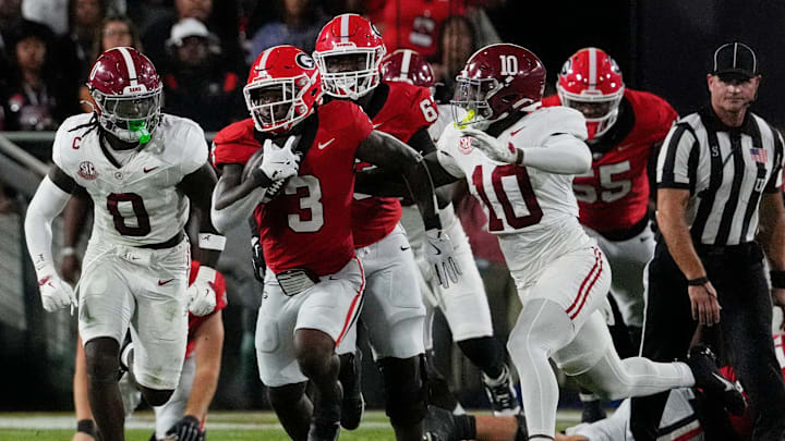 Georgia is favored against Alabama in the 2025 SEC Championship.