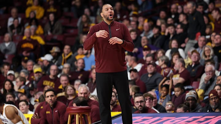 Jan 16, 2025; Minneapolis, Minnesota, USA; Minnesota Golden Gophers head coach Ben Johnson reacts during the second half against the Michigan Wolverines at Williams Arena. Mandatory Credit: Matt Krohn-Imagn Images Jan 16, 2025; Minneapolis, Minnesota, USA; Minnesota Golden Gophers head coach Ben Johnson reacts during the second half against the Michigan Wolverines at Williams Arena. Mandatory Credit: Matt Krohn-Imagn Images