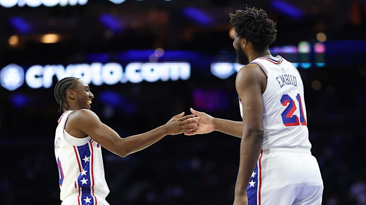Tyrese Maxey, Joel Embiid Tyrese Maxey, Joel Embiid