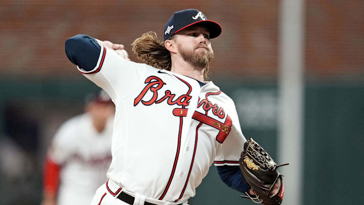 Atlanta Braves relief pitcher Pierce Johnson