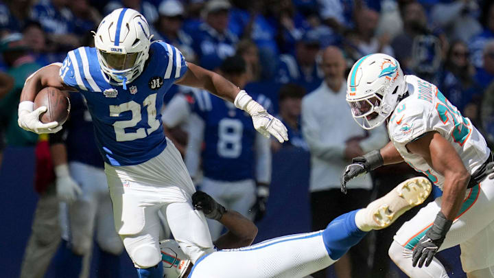 Indianapolis Colts running back DJ Giddens