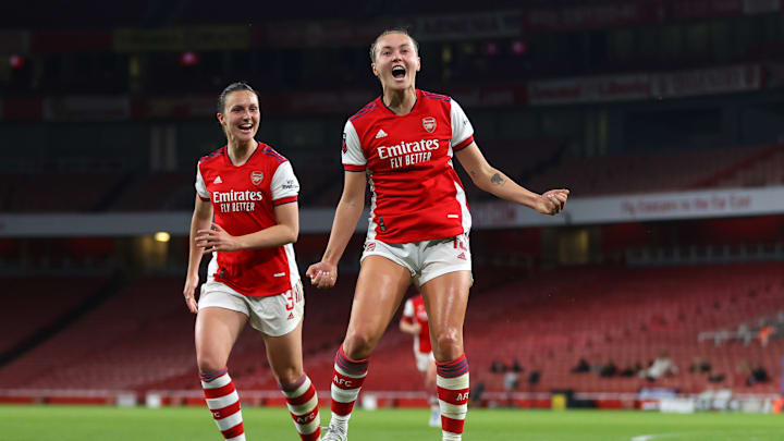 Caitlin Foord netted a brace when Arsenal Women last played at the Emirates