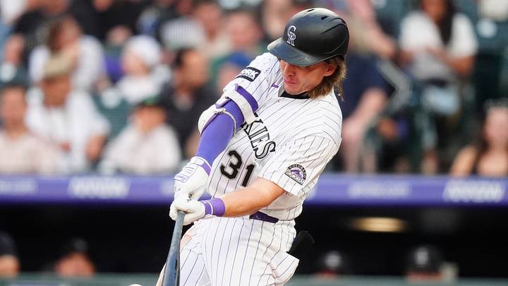 Colorado Rockies outfielder Jake McCarthy 