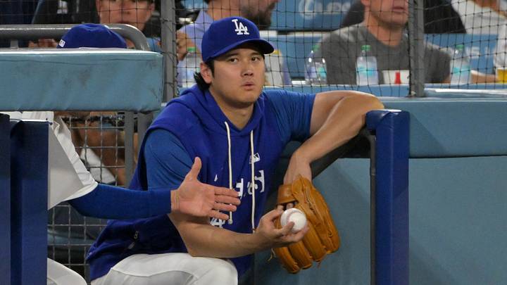 Sep 8, 2026; Los Angeles, California, USA; Los Angeles Dodgers designated hitter Shohei Ohtani (17) looks on from the dugout steps against the Cincinnati Reds at Dodger Stadium. Mandatory Credit: Jayne Kamin-Oncea-Imagn Images Sep 8, 2026; Los Angeles, California, USA; Los Angeles Dodgers designated hitter Shohei Ohtani (17) looks on from the dugout steps against the Cincinnati Reds at Dodger Stadium. Mandatory Credit: Jayne Kamin-Oncea-Imagn Images