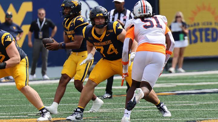West Virginia University offensive lineman Kevin Brown West Virginia University offensive lineman Kevin Brown