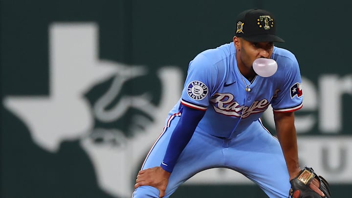 Texas Rangers second baseman Marcus Semien