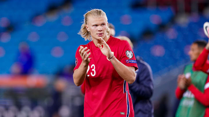 Erling Haaland con la selección nacional