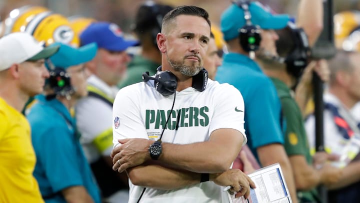 Green Bay Packers coach Matt LaFleur leads his team againt the New York Jets during their football game Saturday, August 9, 2025, at Lambeau Field in Green Bay, Wisconsin. 
Dan Powers/USA TODAY NETWORK-Wisconsin.