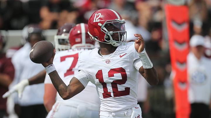 The Alabama Crimson Tide and quarterback Keelon Russell are now +900 to win the National Championship. The Alabama Crimson Tide and quarterback Keelon Russell are now +900 to win the National Championship.