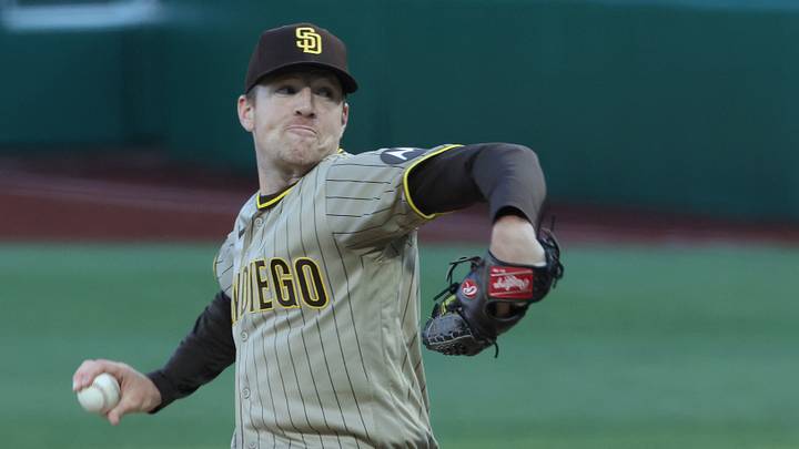 Apr 7, 2026; Pittsburgh, Pennsylvania, USA; San Diego Padres starting pitcher Nick Pivetta (27) delivers a pitch against the Pittsburgh Pirates during the first inning at PNC Park. Mandatory Credit: Charles LeClaire-Imagn Images Apr 7, 2026; Pittsburgh, Pennsylvania, USA; San Diego Padres starting pitcher Nick Pivetta (27) delivers a pitch against the Pittsburgh Pirates during the first inning at PNC Park. Mandatory Credit: Charles LeClaire-Imagn Images