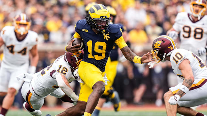 True freshman quarterback Bryce Underwood and the Michigan offense were rolling against Central Michigan on Saturday.