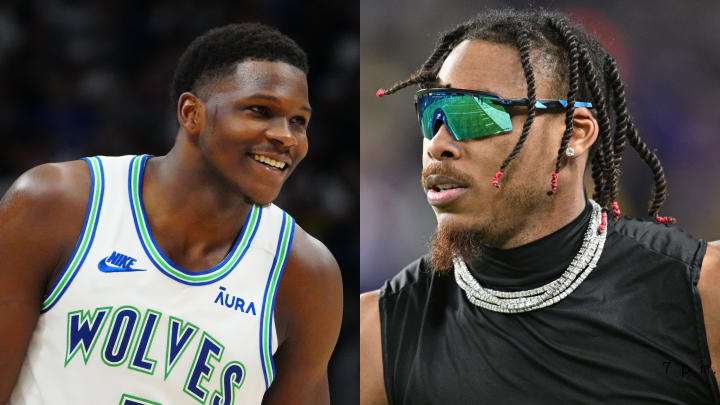 Anthony Edwards and Justin Jefferson Anthony Edwards and Justin Jefferson