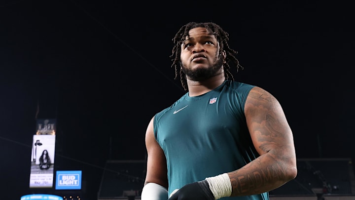 Philadelphia Eagles defensive tackle Jalen Carter (98).