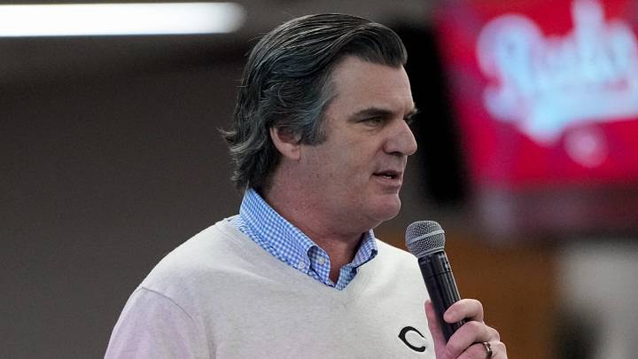 Phil Castellini, President and CEO, during a Reds on Radio affiliates luncheon