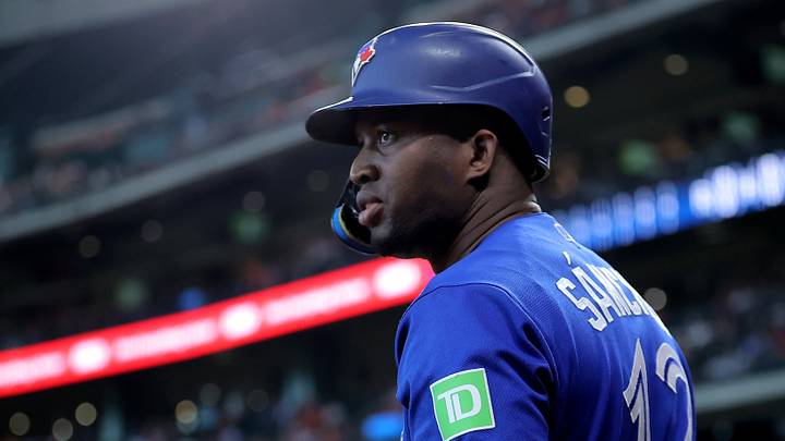 Aug 5, 2026; Houston, Texas, USA; Toronto Blue Jays left fielder Jesus Sanchez (12) in the on-deck circle during the first inning against the Houston Astros at Daikin Park. Mandatory Credit: Erik Williams-Imagn Images Aug 5, 2026; Houston, Texas, USA; Toronto Blue Jays left fielder Jesus Sanchez (12) in the on-deck circle during the first inning against the Houston Astros at Daikin Park. Mandatory Credit: Erik Williams-Imagn Images