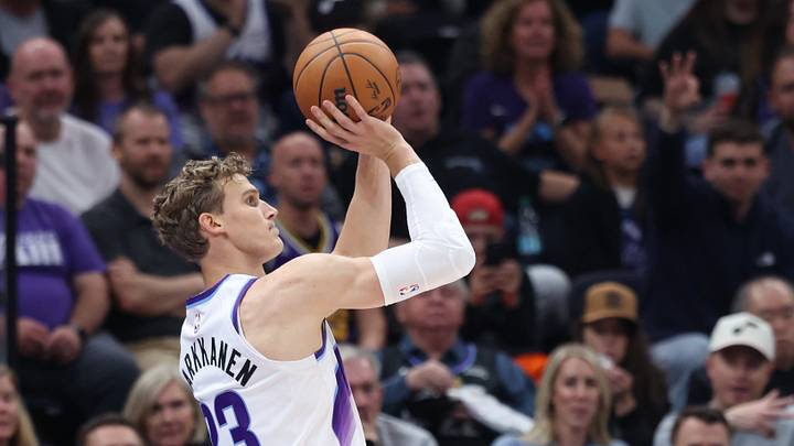 Oct 23, 2026; Salt Lake City, Utah, USA; Utah Jazz forward Lauri Markkanen (23) shoots against the New Orleans Pelicans during the first half at Delta Center. Mandatory Credit: Rob Gray-Imagn Images Oct 23, 2026; Salt Lake City, Utah, USA; Utah Jazz forward Lauri Markkanen (23) shoots against the New Orleans Pelicans during the first half at Delta Center. Mandatory Credit: Rob Gray-Imagn Images