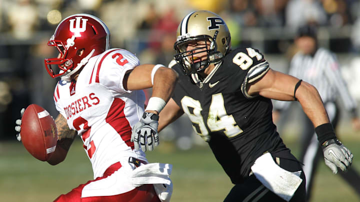 Purdue defensive end Ryan Kerrigan (94) earned All-America status Purdue defensive end Ryan Kerrigan (94) earned All-America status