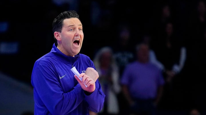 Grand Canyon head coach Bryce Drew guides his Antelopes into a matchup with the Utah Runnin' Utes in their Acrisure Classic opener from Palm Desert, California.