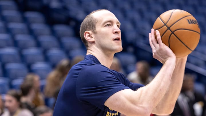 Jan 17, 2024; New Orleans, Louisiana, USA; New Orleans Pelicans center Cody Zeller (40) during warmups before the game against the Charlotte Hornets at Smoothie King Center. Mandatory Credit: Stephen Lew-Imagn Images Jan 17, 2024; New Orleans, Louisiana, USA; New Orleans Pelicans center Cody Zeller (40) during warmups before the game against the Charlotte Hornets at Smoothie King Center. Mandatory Credit: Stephen Lew-Imagn Images