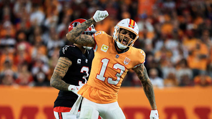 Tampa Bay Buccaneers wide receiver Mike Evans. Tampa Bay Buccaneers wide receiver Mike Evans.