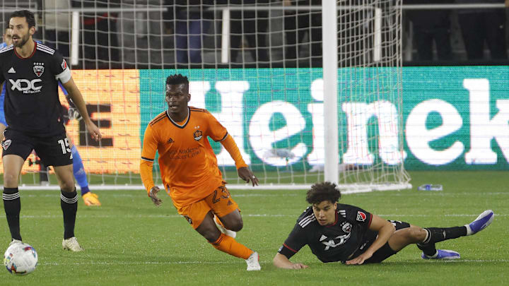 May 7, 2022; Washington, District of Columbia, USA; Houston Dynamo forward Carlos Darwin Quintero
