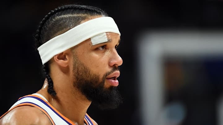 Oct 25, 2025; Denver, Colorado, USA; Phoenix Suns forward Dillon Brooks (3) during the first half against the Denver Nuggets at Ball Arena. Mandatory Credit: Christopher Hanewinckel-Imagn Images