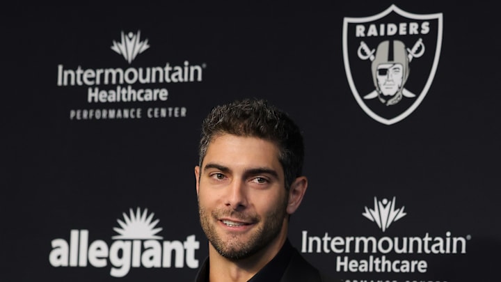 Las Vegas Raiders Introduce Jimmy Garoppolo