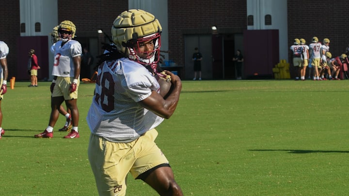 The Florida State Seminoles football team hit the field for its fourth practice of the fall season on Monday, Aug. 7, 2023.