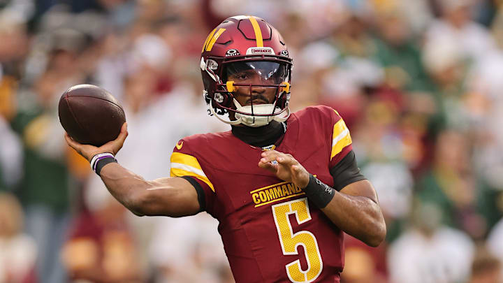 Jayden Daniels will be looking to make an impression after missing the last two weeks with a knee injury