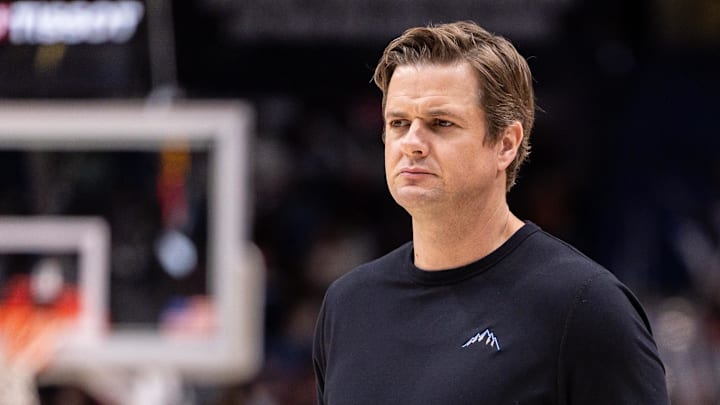 Apr 7, 2026; New Orleans, Louisiana, USA; Utah Jazz Head Coach Will Hardy looks on against the New Orleans Pelicans during the second half at Smoothie King Center. Mandatory Credit: Stephen Lew-Imagn Images