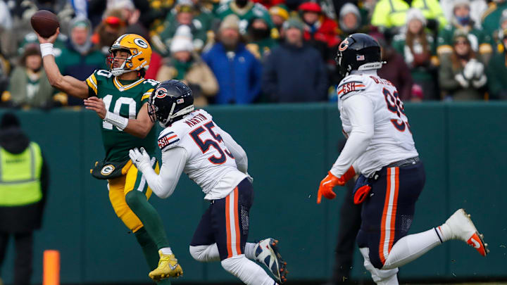 In their Wild Card victory over Green Bay, the Philadelphia Eagles put a hurtin' on QB Jordan Love. Can the Chicago Bears do just that in 2025? In their Wild Card victory over Green Bay, the Philadelphia Eagles put a hurtin' on QB Jordan Love. Can the Chicago Bears do just that in 2025?