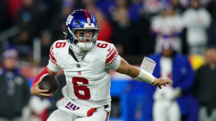 New York Giants quarterback Jaxson Dart has one goal in mind for these final four games of his rookie season. New York Giants quarterback Jaxson Dart has one goal in mind for these final four games of his rookie season.