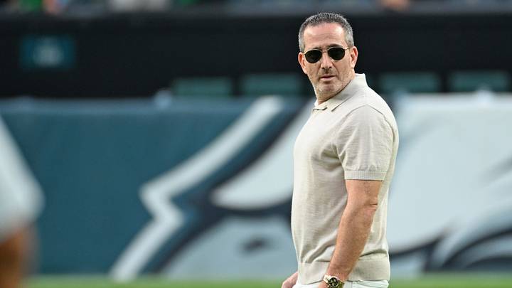 Aug 28, 2026; Philadelphia, Pennsylvania, USA; Philadelphia Eagles general manager Howie Roseman during warmups against the Cincinnati Bengals at Lincoln Financial Field. Aug 28, 2026; Philadelphia, Pennsylvania, USA; Philadelphia Eagles general manager Howie Roseman during warmups against the Cincinnati Bengals at Lincoln Financial Field.