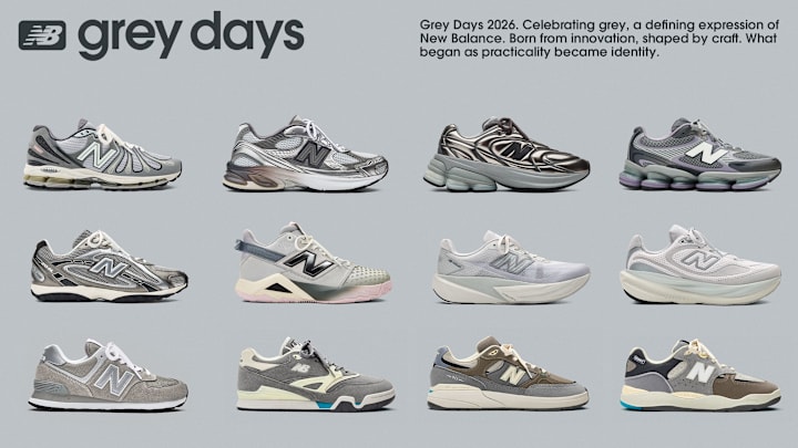 The 2026 New Balance Grey Days lineup.