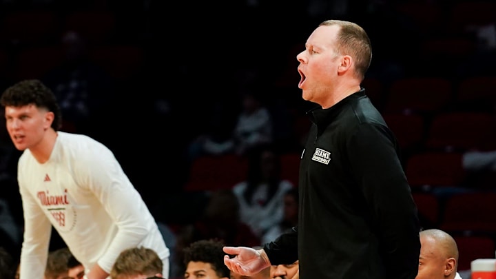 Miami (OH) RedHawks head coach Travis Steele Miami (OH) RedHawks head coach Travis Steele