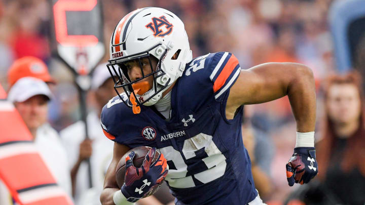 Auburn Tigers sophomore running back Jeremiah Cobb will get plenty of carries in 2024. Auburn Tigers sophomore running back Jeremiah Cobb will get plenty of carries in 2024.