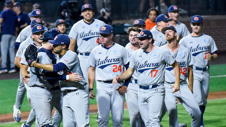 Auburn Tigers, pictured here in 2025, opened the 2026 season with a sweep against Youngstown State. Auburn Tigers, pictured here in 2025, opened the 2026 season with a sweep against Youngstown State.