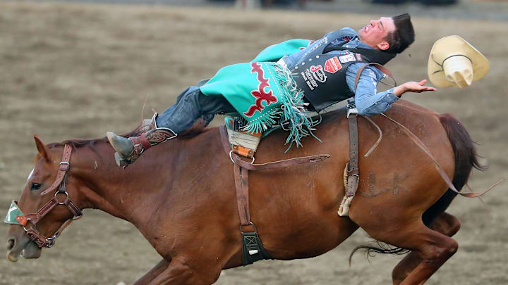 Bareback rider Jess Pope