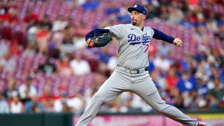 Los Angeles Dodgers pitcher Blake Snell (7) throws a pitch in the first inning of a MLB game between the Cincinnati Reds and Los Angeles Dodgers, Wednesday, Sept. 16, 2026, at Great American Ball Park in downtown Cincinnati. Los Angeles Dodgers pitcher Blake Snell (7) throws a pitch in the first inning of a MLB game between the Cincinnati Reds and Los Angeles Dodgers, Wednesday, Sept. 16, 2026, at Great American Ball Park in downtown Cincinnati.