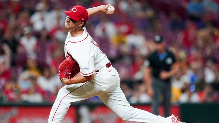 Cincinnati Reds pitcher Emilio Pagán (15) throws a pitch in the ninth inning of a MLB game between the Cincinnati Reds and Pittsburgh Pirates, Thursday, July 30, 2026, at Great American Ball Park in downtown Cincinnati. Cincinnati Reds pitcher Emilio Pagán (15) throws a pitch in the ninth inning of a MLB game between the Cincinnati Reds and Pittsburgh Pirates, Thursday, July 30, 2026, at Great American Ball Park in downtown Cincinnati.