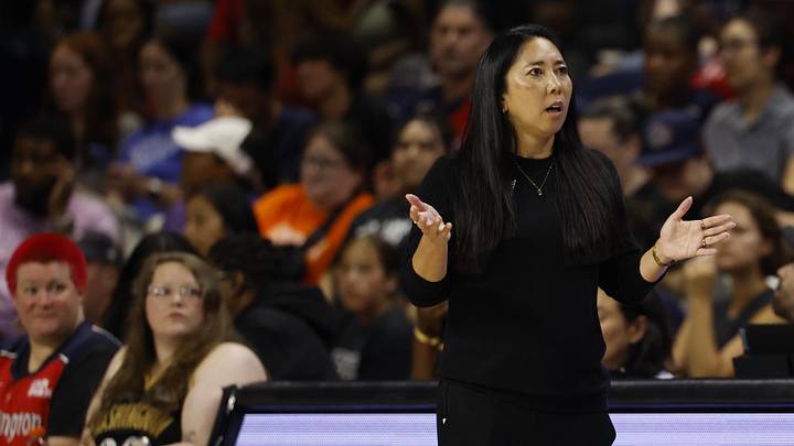 Golden State Valkyries head coach Natalie Nakase at CareFirst Arena. Golden State Valkyries head coach Natalie Nakase at CareFirst Arena.