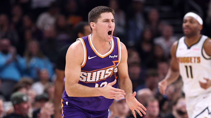 Collin Gillespie reacts against the Denver Nuggets