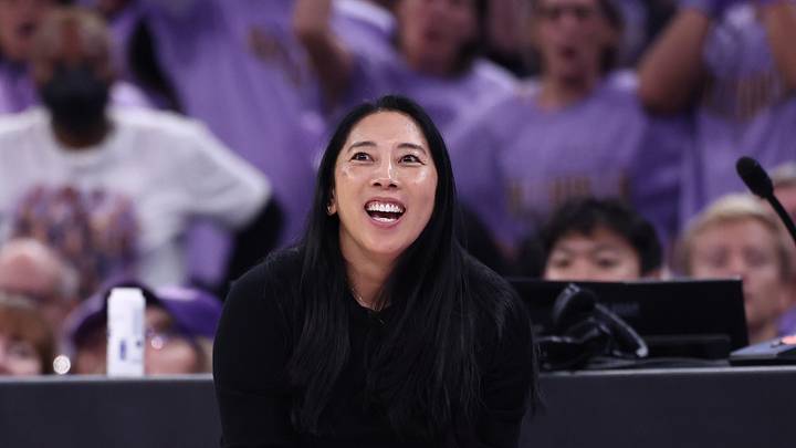 Oct 17, 2026; San Francisco, California, USA; Golden State Valkyries head coach Natalie Nakase reacts after a play against the Atlanta Dream during the third quarter of game one of the 2026 WNBA Finals at Chase Center. Mandatory Credit: Kelley L Cox-Imagn Images Oct 17, 2026; San Francisco, California, USA; Golden State Valkyries head coach Natalie Nakase reacts after a play against the Atlanta Dream during the third quarter of game one of the 2026 WNBA Finals at Chase Center. Mandatory Credit: Kelley L Cox-Imagn Images