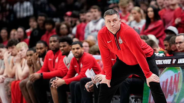 Ohio State's Jake Diebler is entering his second full season as the Buckeyes' head coach. Ohio State's Jake Diebler is entering his second full season as the Buckeyes' head coach.