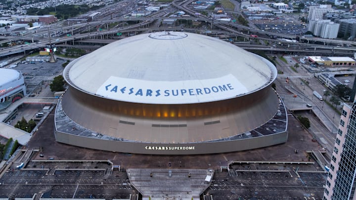The Caesars Superdome will host Super Bowl LIX on Sunday.