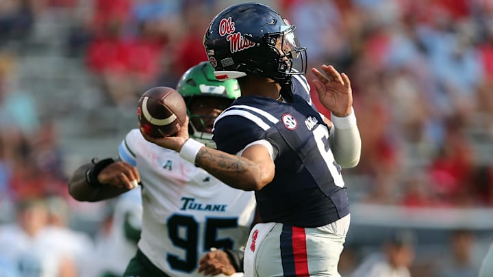 Chambliss (#6) and the Rebels prevailed over the Green Wave on Sept. 20. 