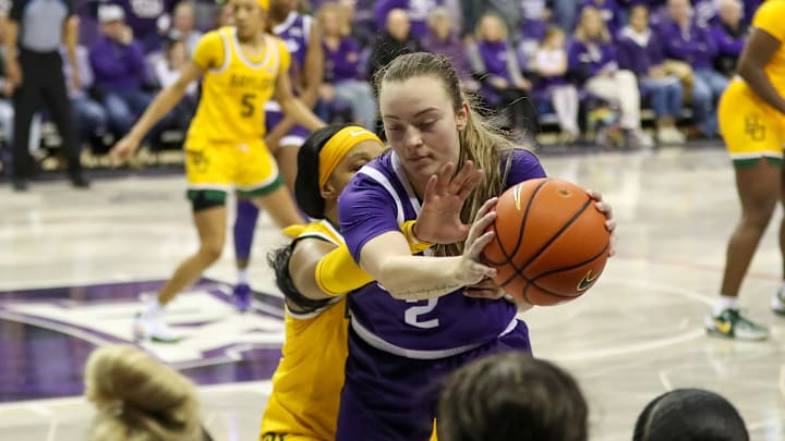 Madison Conner and No. 9 TCU will are currently tied for first place in the Big 12. Madison Conner and No. 9 TCU will are currently tied for first place in the Big 12.